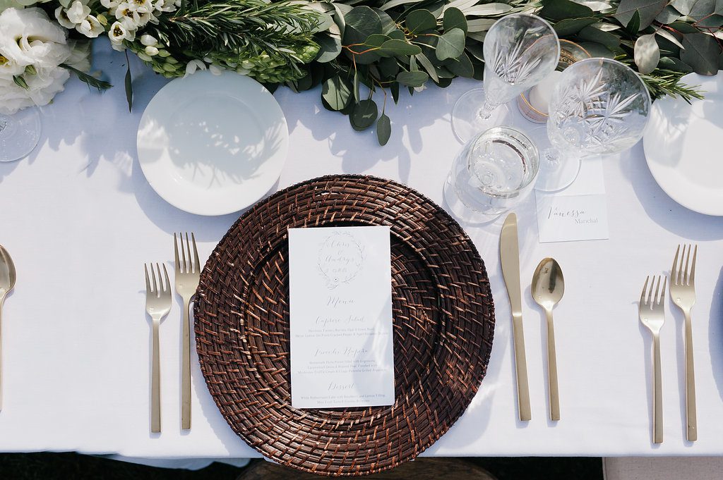 Table at Biddle Ranch Wedding by Sandcastle Celebrations Wedding Planner