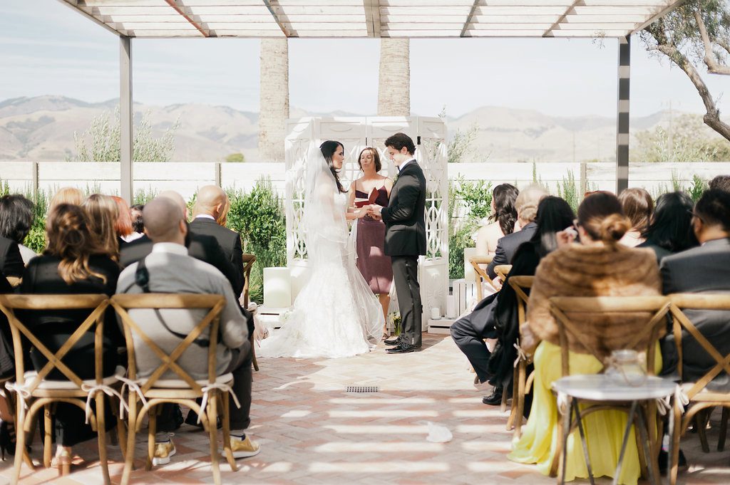 Ceremony at Biddle Ranch Wedding by Sandcastle Celebrations Wedding Planner