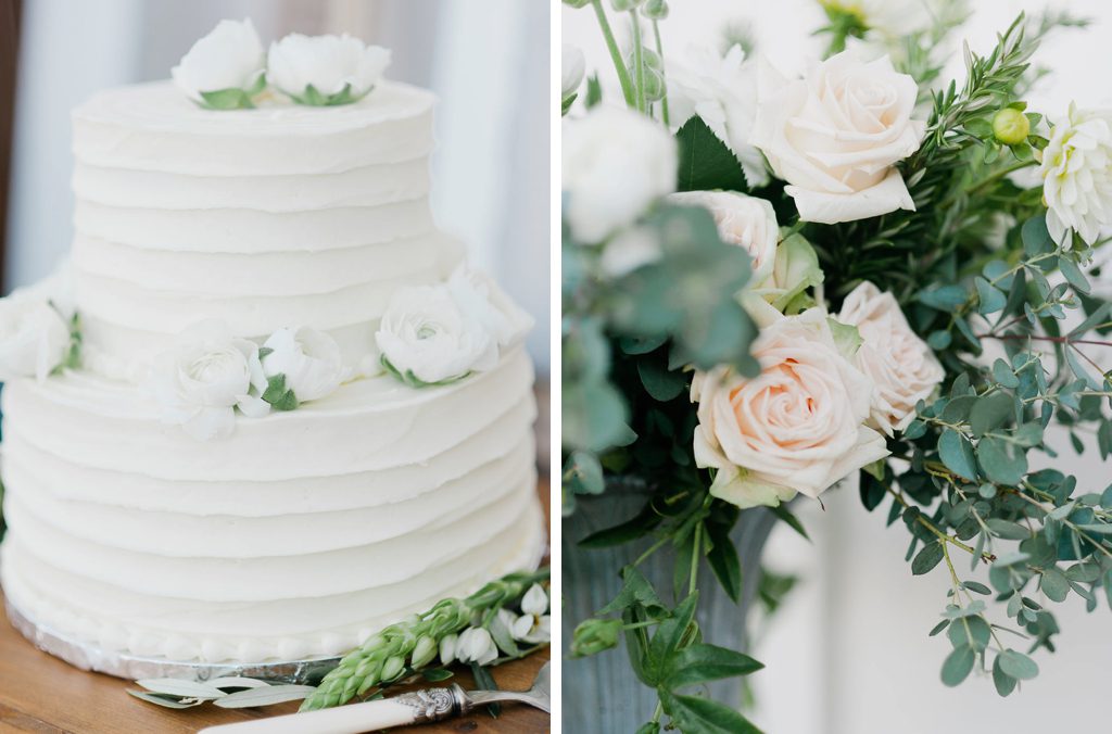 Cake at Biddle Ranch Wedding by Sandcastle Celebrations Wedding Planner