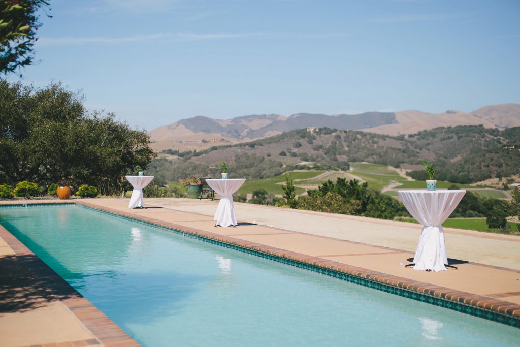 pool at Casitas Estate Wedding by Sandcastle Celebrations Wedding Planning