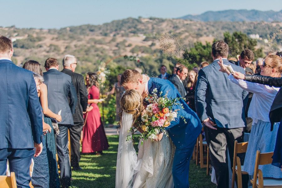 ceremony at Casitas Estate Wedding by Paso Robles Wedding Planners Sandcastle Celebrations