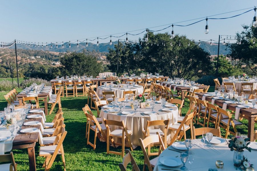 overall table design at Casitas Estate Wedding by San Luis Obispo Wedding Planner Sandcastle Celebrations