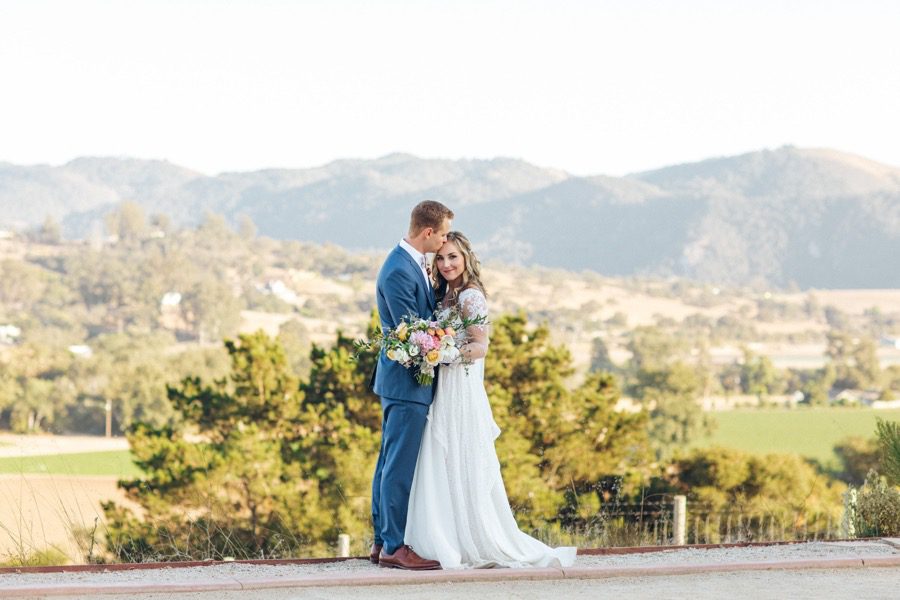 dreamy backdrop at Casitas Estate Wedding by San Luis Obispo Wedding Planner Sandcastle Celebrations