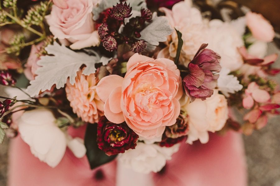 Romantic Florals at Dana Power House by Edna Valley Wedding Planners Sandcastle Celebrations