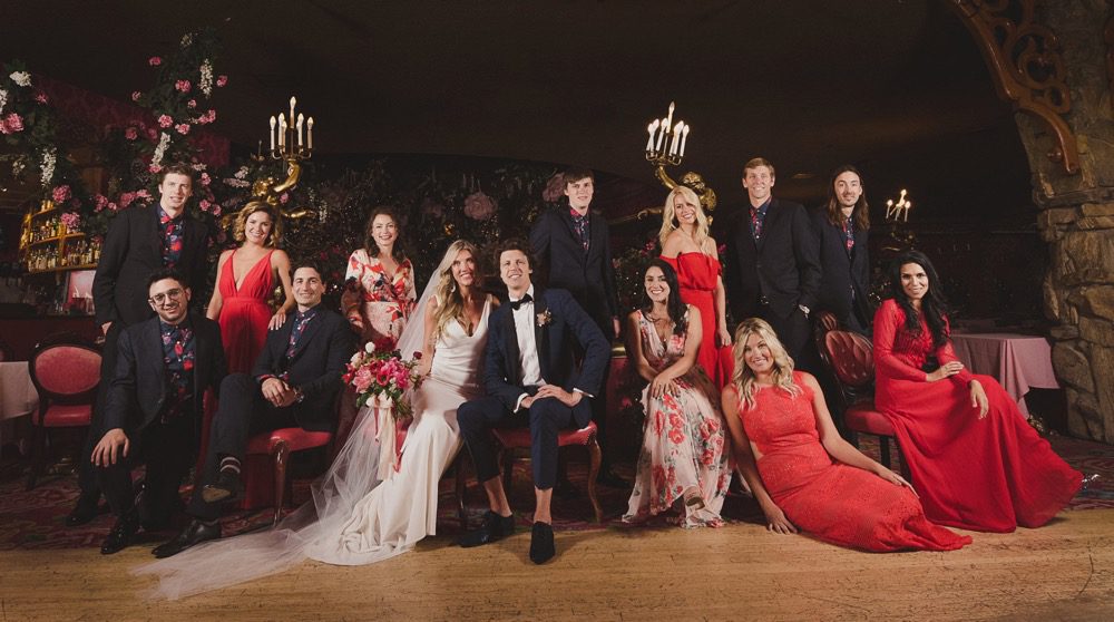 Stunning Bridal party at Madonna Inn wedding planned by Paso Robles Wedding Planner Sandcastle Celebrations