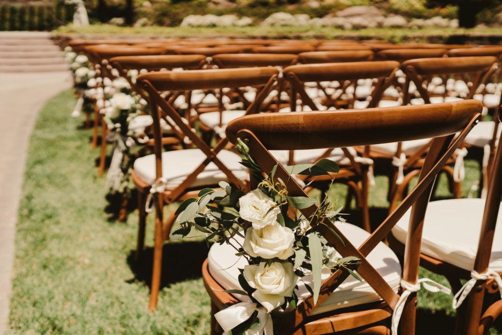 Ceremony Chairs with Florals