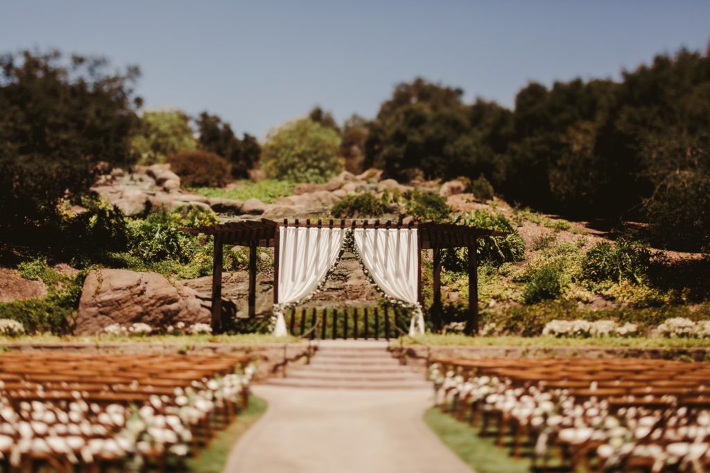 Ceremony space at a distance