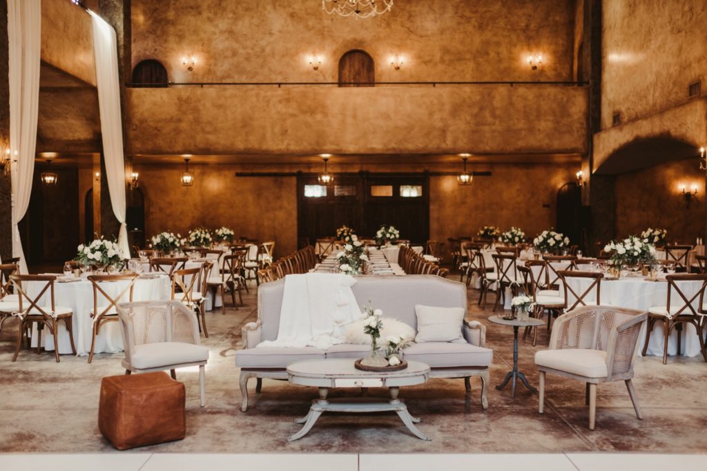 Indoor Lounge Loriana Wedding Designed by Pismo Beach Wedding Planner Sandcastle Celebrations