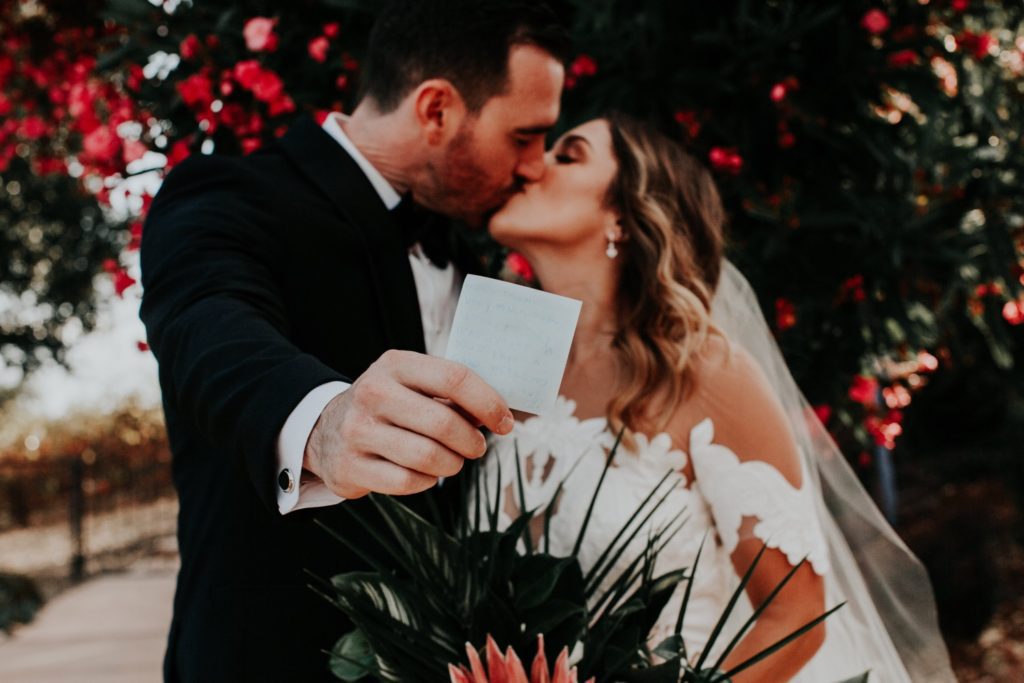 A love note where it all began wedding photo by Alexandra Wallace Photography